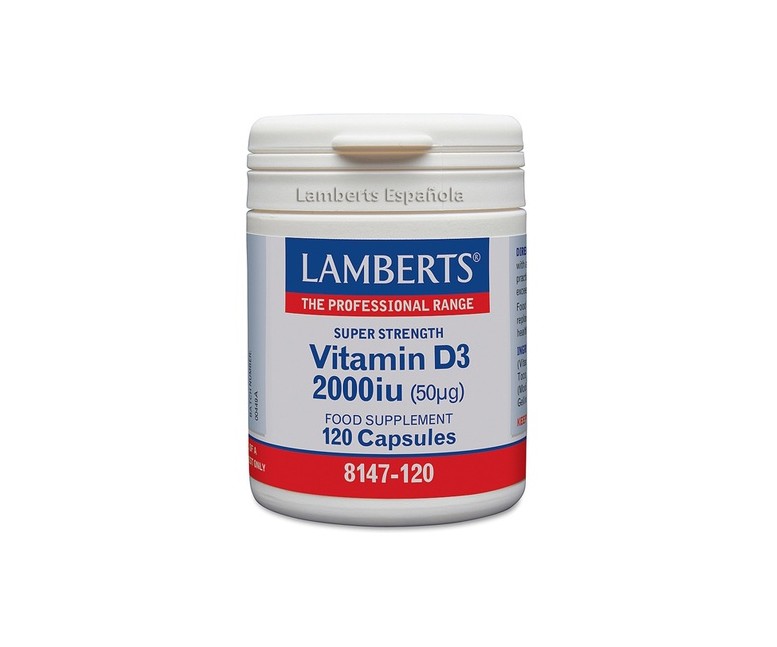 Vitamina D3 2000 UI (50 µg) 120 cápsulas Lamberts