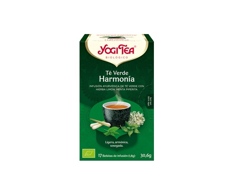 Té Verde Harmonia 17 bolsitas infusoras de 1.8g Yogi Tea