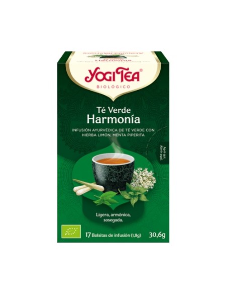 Té Verde Harmonia 17 bolsitas infusoras de 1.8g Yogi Tea