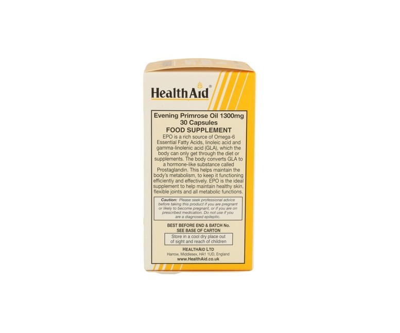 Aceite de Onagra 30 perlas de 1300mg Health aid