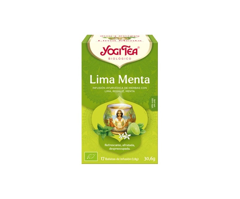 Infusión ayurvédica Lima y Menta 17 bolsitas infusoras de 1.8g Yogi Tea