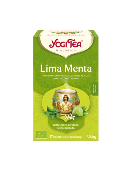 Infusión ayurvédica Lima y Menta 17 bolsitas infusoras de 1.8g Yogi Tea