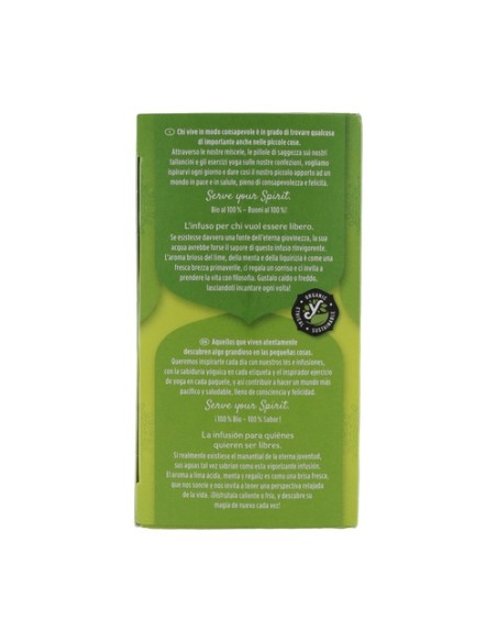 Infusión ayurvédica Lima y Menta 17 bolsitas infusoras de 1.8g Yogi Tea