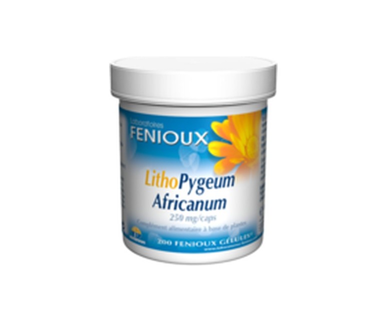 LithoPygeum Africanum 200 cápsulas de 250mg Fenioux