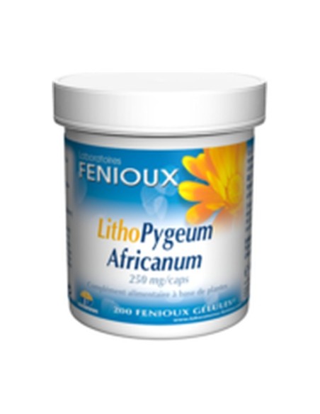 LithoPygeum Africanum 200 cápsulas de 250mg Fenioux