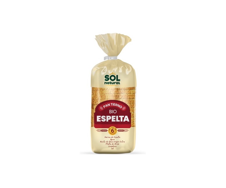 Pan de molde de espelta Bio 400 g Sol Natural