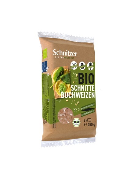 Pan fermentado de trigo sarraceno sin gluten 250 g Schnitzer
