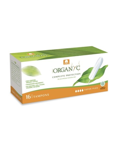 Tampones Super Plus 16 unidades Organyc