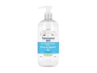 Gel limpiador de manos flores de algodón