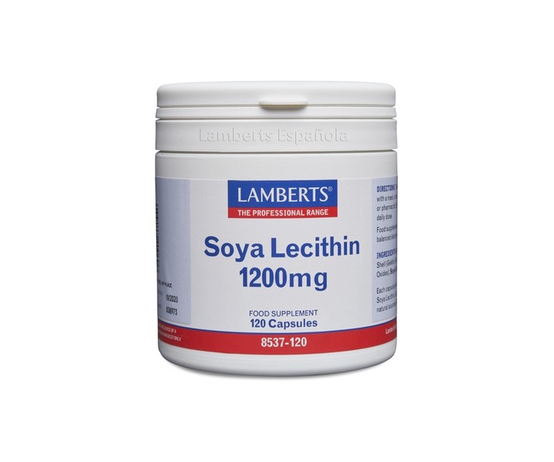 Lecitina de soja 120 cápsulas de 1200mg Lamberts