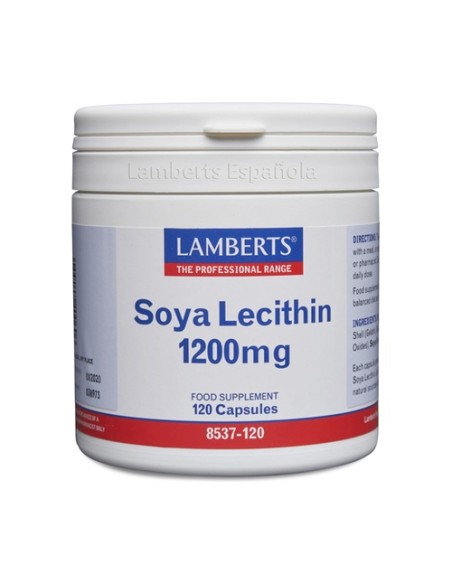 Lecitina de soja 120 cápsulas de 1200mg Lamberts