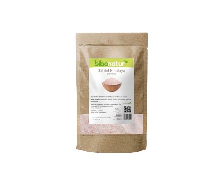 Sal rosa del Himalaya fina 1 kg Bibonatur