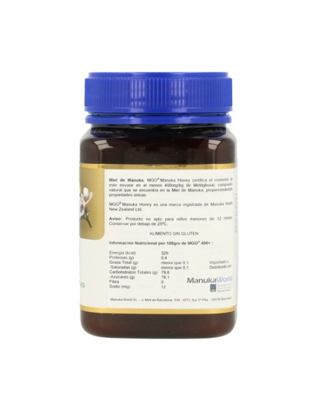 Miel de Manuka MGO 400+ 500 g Manuka Health New Zealand