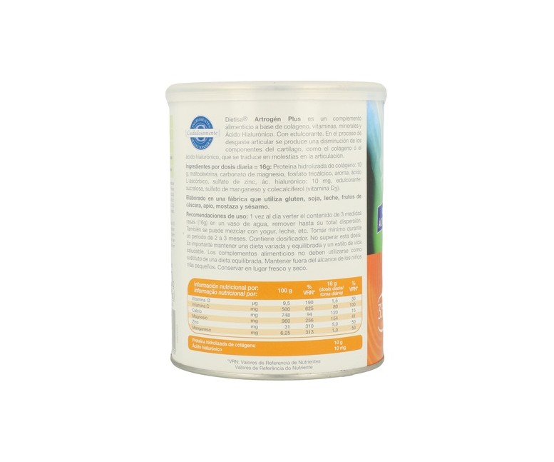 Artrogen Plus Con Ácido Hialurónico 350 g Dietisa