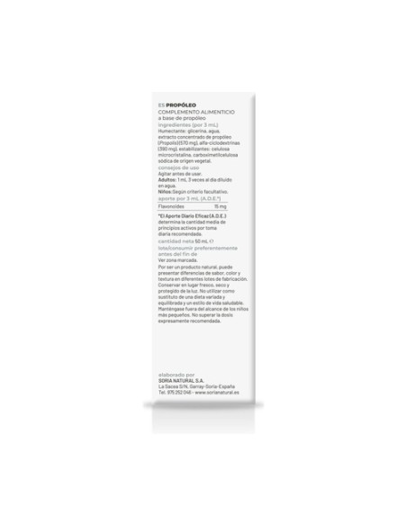 Extracto de Propóleo Fórmula XXI 50 ml Soria Natural