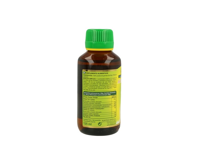 Aceite Alimentario de germen de Trigo 125 ml de aceite MARNYS®