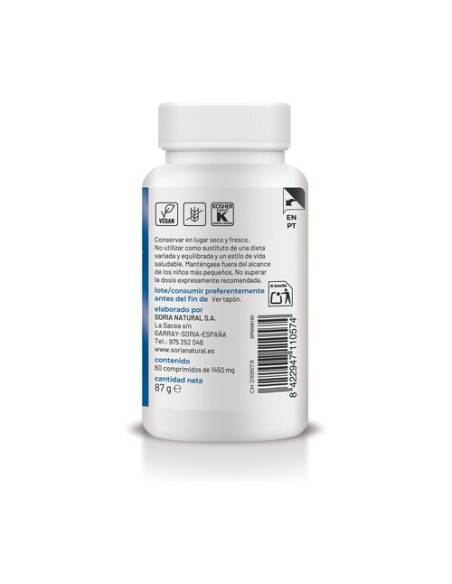 Fósforo liberación sostenida 60 comprimidos de 1450mg Soria Natural