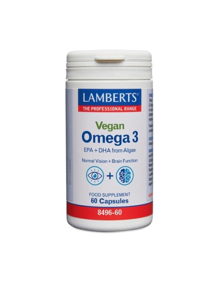 Omega 3 vegano 60 cápsulas Lamberts