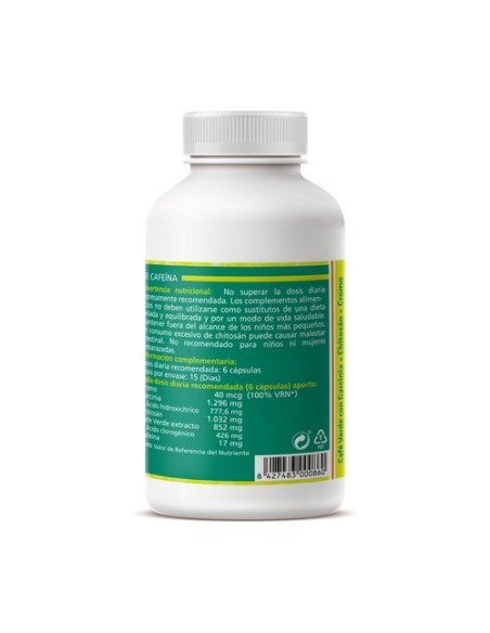 Café Verde, Garcinia, Chitosan y Cromo 90 cápsulas de 650mg Sotya