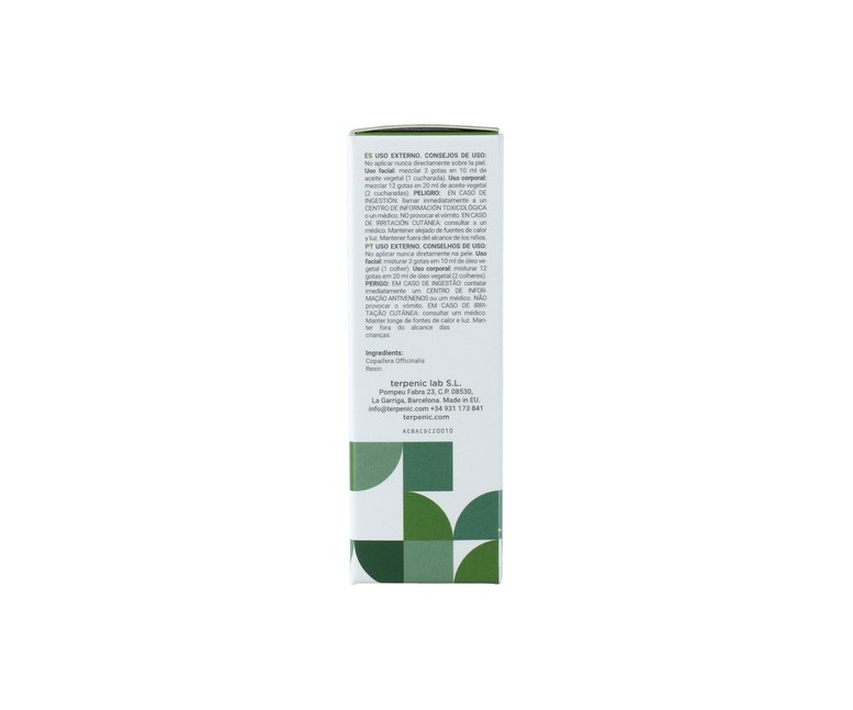 Aceite Esencial Bálsamo de Copaiba 10 ml de aceite esencial Terpenic
