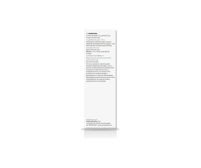 Extracto de Bardana Fórmula XXI 50 ml Soria Natural