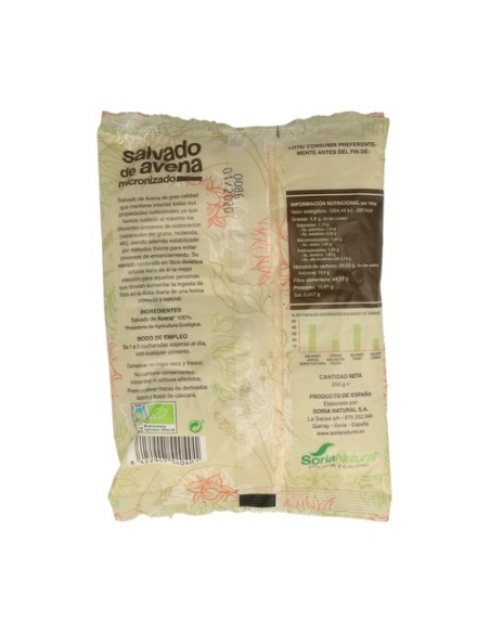 Salvado Avena Bio 250 g Soria Natural