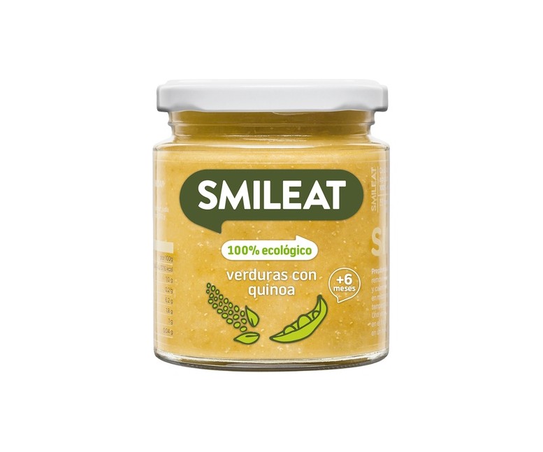 Tarrito de verduras con quinoa 6m+ 230 g (Verduras) Smileat