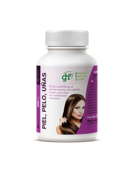 Piel, pelo y uñas 60 cápsulas de 522mg GHF