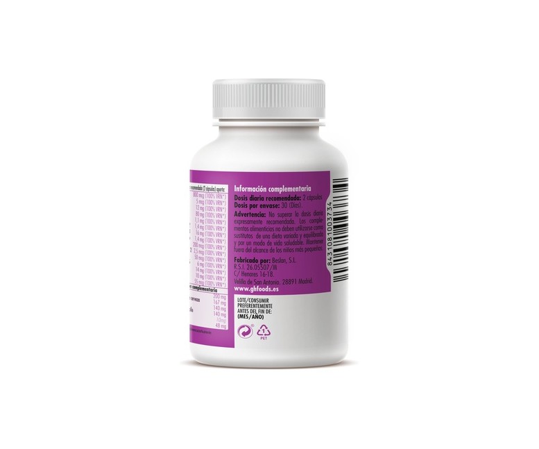 Piel, pelo y uñas 60 cápsulas de 522mg GHF