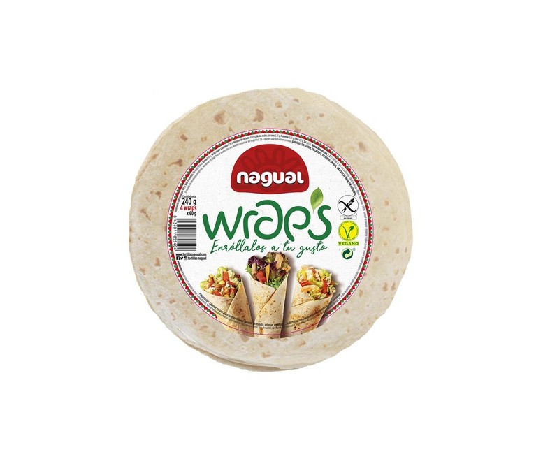 Wrap's sin gluten 240 g Nagual
