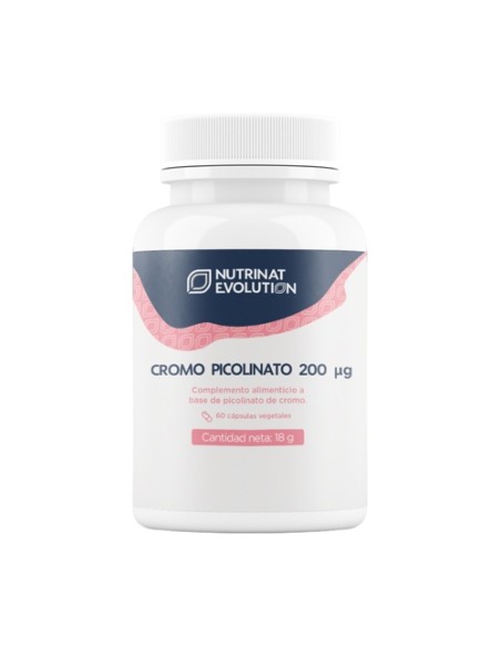 Cromo policonato 200ug 60 cápsulas vegetales Nutrinat Evolution