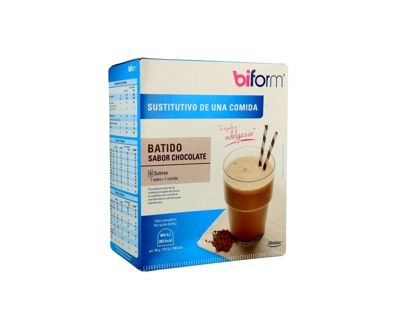 Batido de Chocolate 5 sobres de 50g Biform