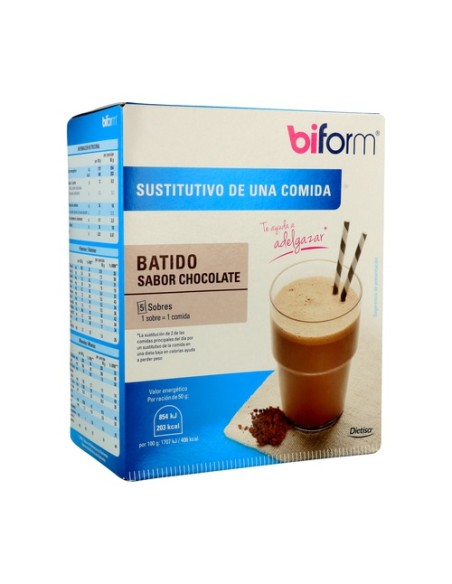 Batido de Chocolate 5 sobres de 50g Biform