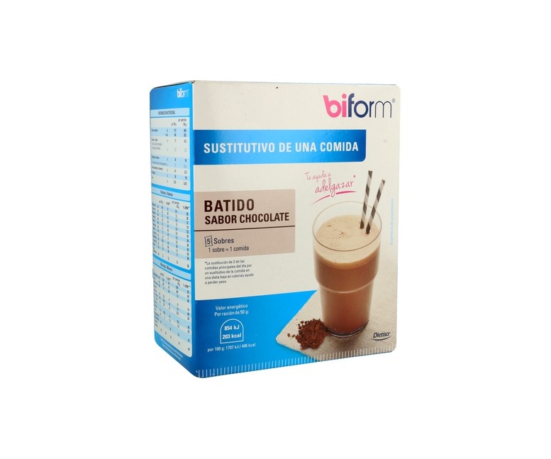 Batido de Chocolate 5 sobres de 50g Biform