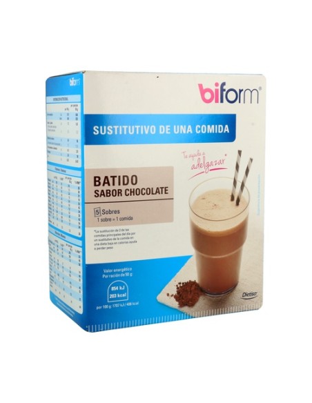 Batido de Chocolate 5 sobres de 50g Biform