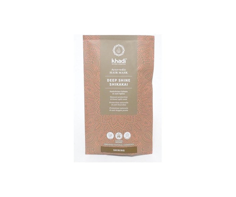 Mascarilla Capilar Ayurvédica Brillo Profundo Shikakai en Polvo 50 g Khadi