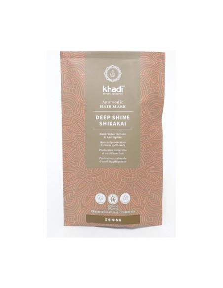 Mascarilla Capilar Ayurvédica Brillo Profundo Shikakai en Polvo 50 g Khadi