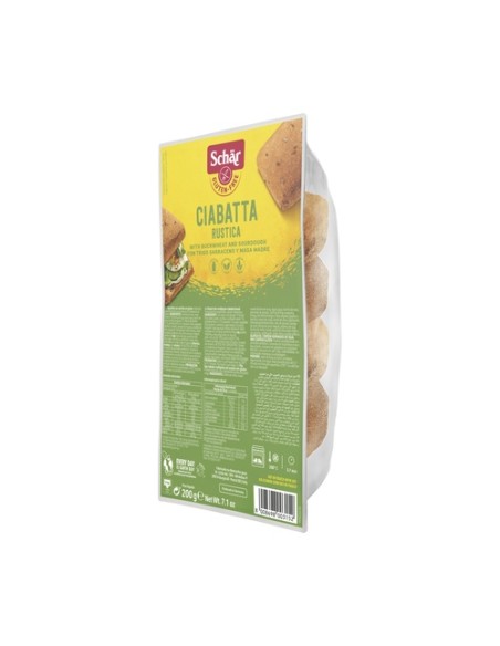 Pan ciabattine rustiche sin gluten 200 g Schär