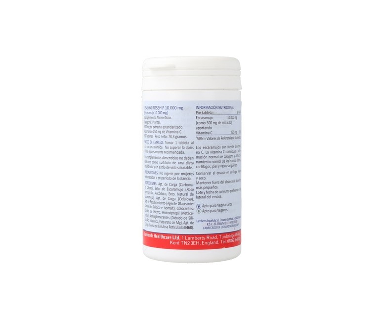 Escaramujo 10000mg 60 tabletas Lamberts