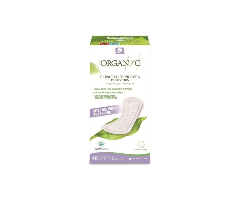 Salvaslip ultrafino 48 unidades Organyc
