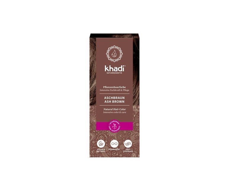 Tinte Vegetal Color Castaño Ceniza 100 g Khadi