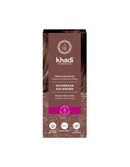 Tinte Vegetal Color Castaño Ceniza 100 g Khadi