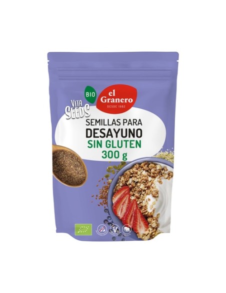 Vitaseeds semillas molidas para desayuno sin gluten Bio 300 g El Granero Integral