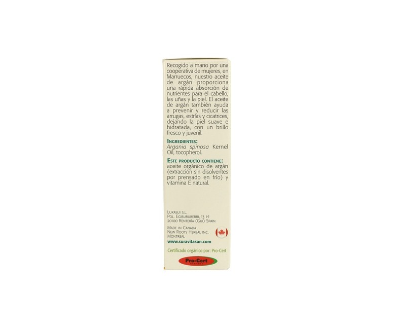 Aceite de Argán 50 ml Sura Vitasan