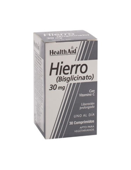 Hierro Vitamina C 30 comprimidos Health Aid