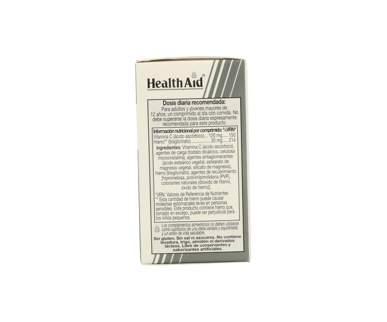 Hierro Vitamina C 30 comprimidos Health Aid
