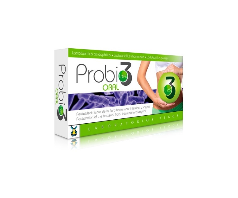 Probio3 oral 40 cápsulas Tegor