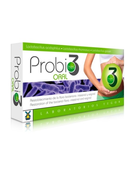 Probio3 oral 40 cápsulas Tegor