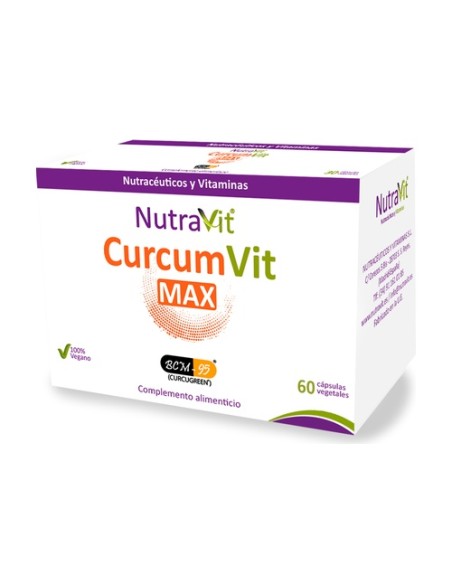 Curcumvit Max BCM-95 60 cápsulas de 720mg NutraVit