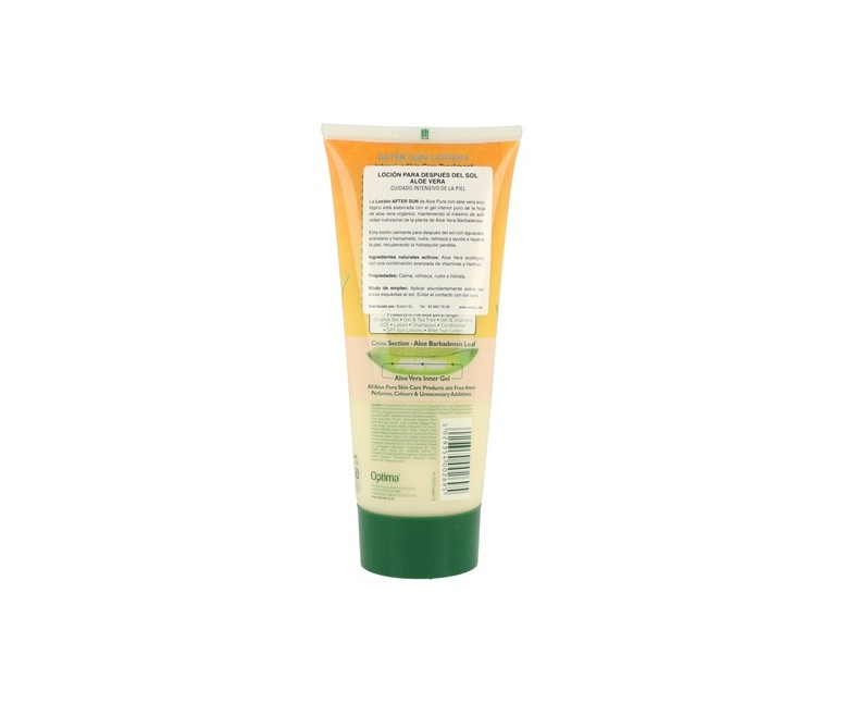 Loción After Sun Aloe Vera 200 ml de gel Aloe Pura